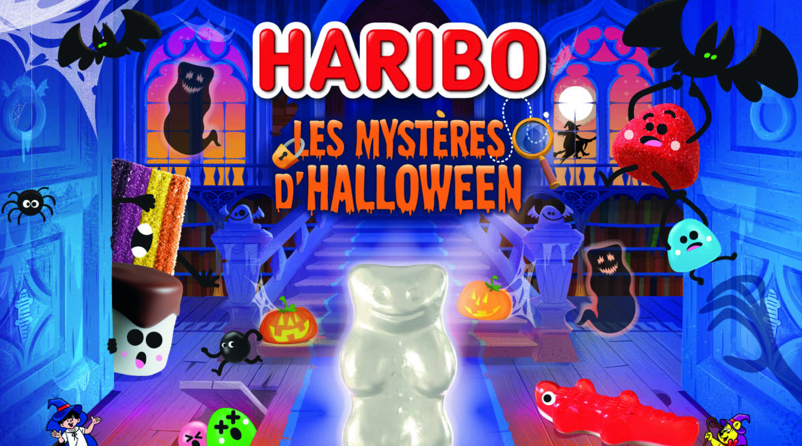 Haribo Halloween — illustration de campagne publicitaire