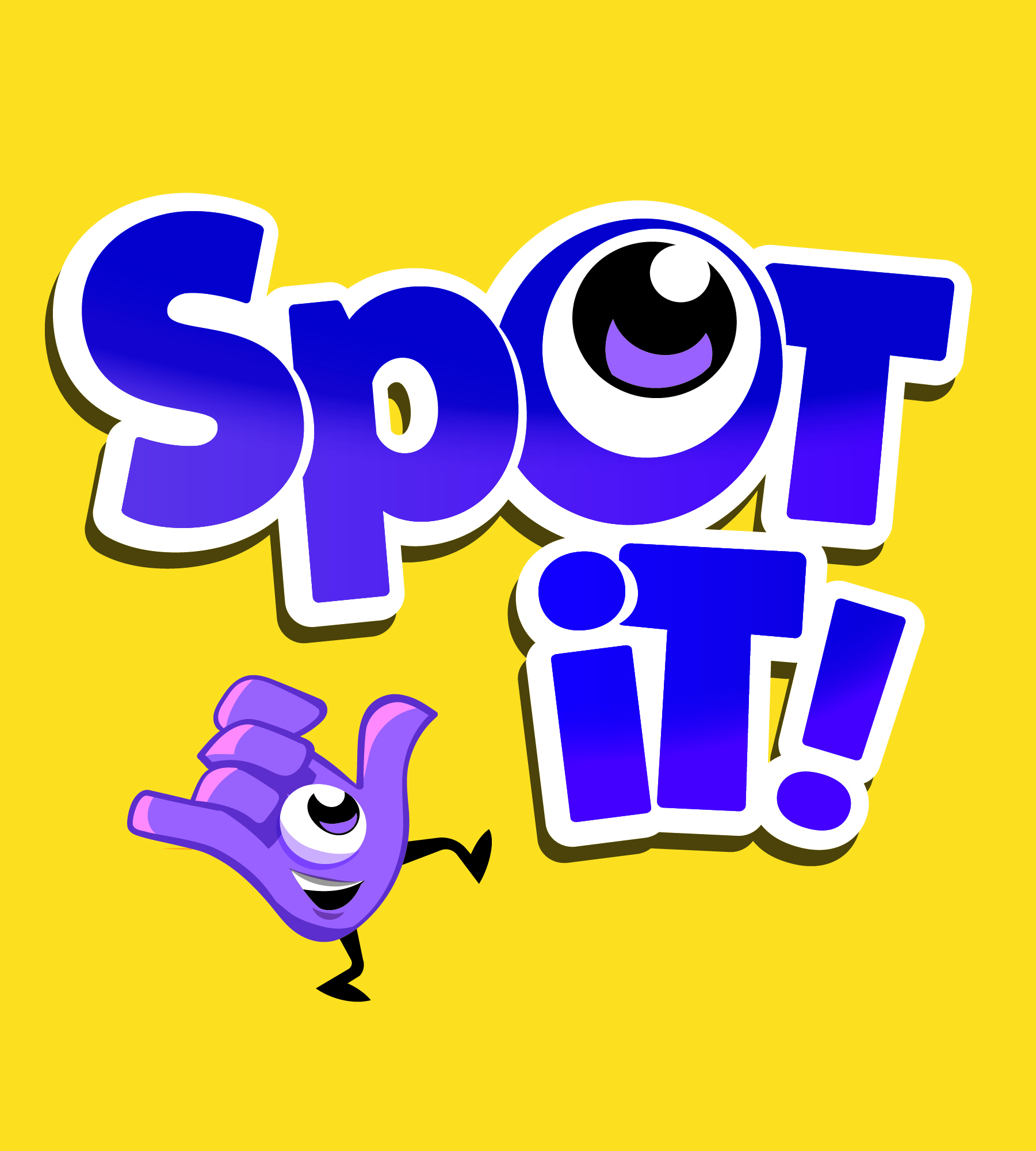 Dobble Spot It — design graphique de la gamme et packaging